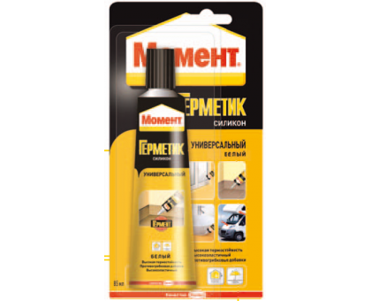 Герметик "Момент" УНИВЕРСАЛЬНЫЙ силик. 85 мл. БЕЛЫЙ Герметик "Момент" УНИВЕРСАЛЬНЫЙ силик. 85 мл. БЕЛЫЙ