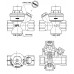 Клапан редукционный PRVG(под манометр 1/4) 1/2 "HYDROSTA"