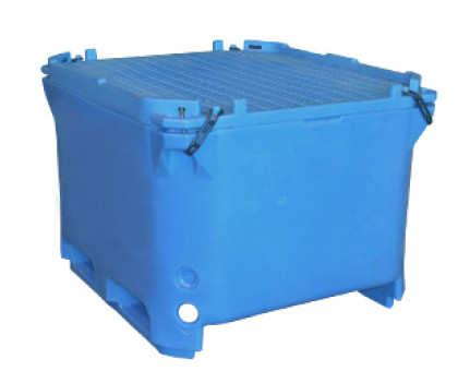 Ванна контейнера изотерм. 600л BCS56х4 Синий И620С с крышкой контейнера изотерм(ДВУХСТЕННЫЙ)
