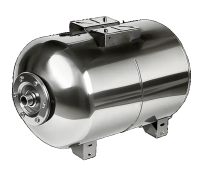 Гидроаккумулятор 100л, (горизонтальный.), нерж. сталь, мембрана EPDM 1" НР