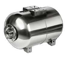 Гидроаккумулятор 100л, (горизонтальный.), нерж. сталь, мембрана EPDM 1" НР