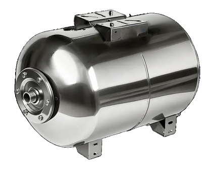 Гидроаккумулятор 100л, (горизонтальный.), нерж. сталь, мембрана EPDM 1" НР