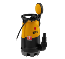 Дренажный насос для чистой и грязной воды DP-600S, 600 Вт, напор 7 м, 13000 л/ч// Denzel 97268						