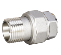 Сгон разъемный ПРЯМОЙ (американка) LD Pride DN20 (3/4") ВР/НР латунь никель