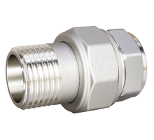 Сгон разъемный ПРЯМОЙ (американка) LD Pride DN20 (3/4") ВР/НР латунь никель