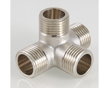 Крестовина двухплоскостная VALTEC 1/2 нар. VTr.661.N.0004 Крестовина двухплоскостная VALTEC 1/2 нар. VTr.661.N.0004