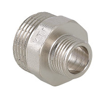 Ниппель переходной 2 х 1/2 НИКЕЛЬ  нар.-нар. VALTEC* VTr.580.N.0904