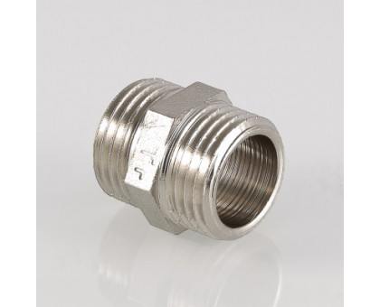 Ниппель НИКЕЛЬ  1/2" нар.-нар. VALTEC* VTr.582.N.0004