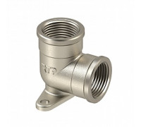 Угольник латунный 90 гр. 1/2" ВР/ВР с креплением РТП