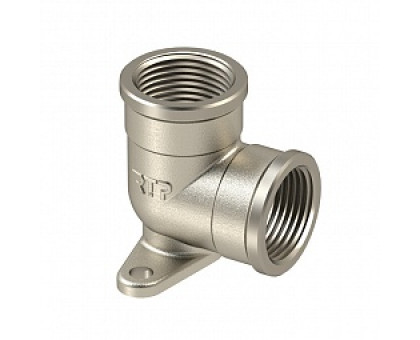 Угольник латунный 90 гр. 1/2" ВР/ВР с креплением РТП