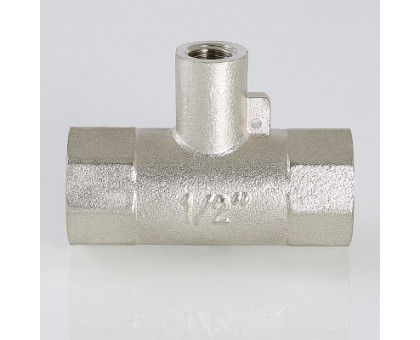 Тройник VALTEC, под датчик теплосчётчика 1/2" х M10 х 1/2" вн.-вн.-вн. VTr.250.N.0004