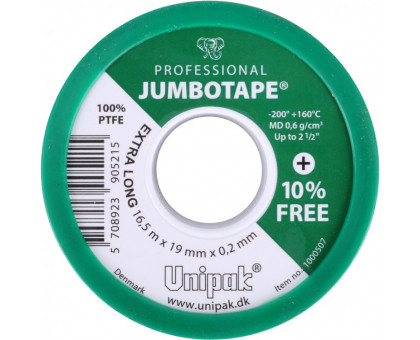 Фум-лента JUMBOTAPE (16,5 м х 19 мм х 0,2 мм) Дания