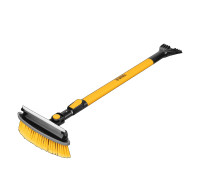 Щетка сметка со скребком, телескоп, поворотная голова, водосгон 950-1320 мм //Denzel 55327										