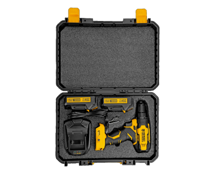 Дрель-шуруповерт аккумуляторная CDQ-20, Li-Ion, 20 В, 2 акк// Denzel 26118