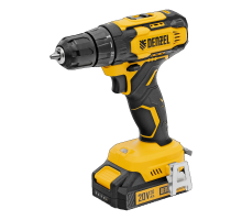 Дрель-шуруповерт аккумуляторная CDQ-20, Li-Ion, 20 В, 2 акк// Denzel 26118