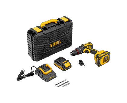 Дрель-шуруповерт аккумуляторная ударная бесщет. CIDH-BL-20, Li-Ion, 20 В// Denzel 26137