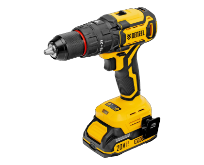 Дрель-шуруповерт аккумуляторная ударная бесщет. CIDH-BL-20, Li-Ion, 20 В// Denzel 26137