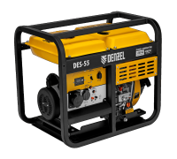 Генератор дизельный DES55E, 5,5 кВт, 230 В, 11 л, электростартер//Denzel 94414