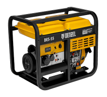 Генератор дизельный DES55E, 5,5 кВт, 230 В, 11 л, электростартер//Denzel 94414
