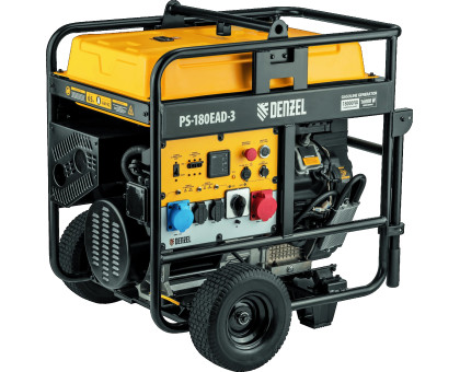 Генератор бензиновый PS180EAD-3,18 кВт,230/400В,65л,разъём ATS,перекл.режима,эл.старт/Denze 946994