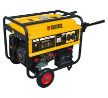 Генератор бензиновый GE 4500Е, 4,5 кВт, 220В/50Гц, 25 л, электростартер // Denzel