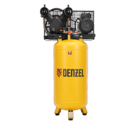 Компрессор воздушный рем. привод BCV2200/100, 2,2 кВт, 100 литров, 370 л/мин// Denzel 58110									