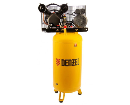 Компрессор воздушный рем. привод BCV2200/100V, 2,3 кВт, 100 литров, 440 л/мин// Denzel