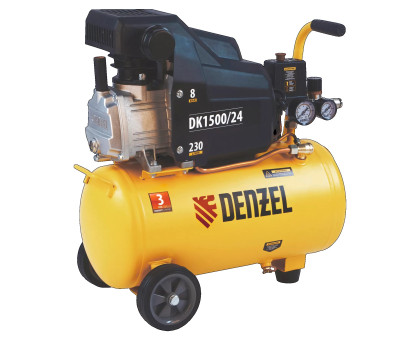 Компрессор воздушный DK1500/24,Х-PRO 1,5 кВт, 230 л/мин, 24 л// Denzel 58063										