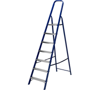 Стремянка, 7 ступеней, стальная, Россия// Сибртех 97847										