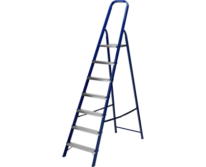 Стремянка, 7 ступеней, стальная, Россия// Сибртех 97847										