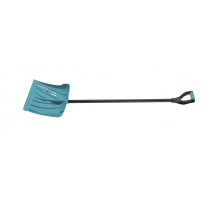 Лопата для уборки снега пластиковая, 460х335х1300 мм, металлопластиковый черенок// Palisad