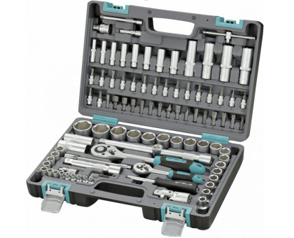 Набор инструментов, 1/2", 1/4", CrV, пластиковый кейс 94 предм.// Stels арт.14106 Набор инструментов, 1/2", 1/4", CrV, пластиковый кейс 94 предм.// Stels арт.14106