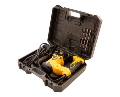 Перфоратор электрический RHV-1250-30, SDS-plus, 1250 Вт, 5 Дж, 3 плюс 1 реж.// Denzel арт.26612 Перфоратор электрический RHV-1250-30, SDS-plus, 1250 Вт, 5 Дж, 3 плюс 1 реж.// Denzel арт.26612