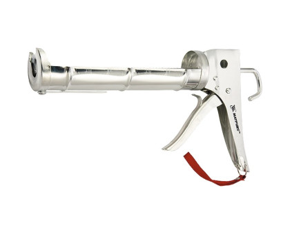 Пистолет для герметика, 310 мл, "полуоткрытый", хромир., зубчатый шток 7 мм// Matrix арт.88640
