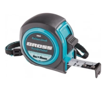 Рулетка Komfortabel, 5 м х 19 мм, обрезиненный корпус// Gross 32561