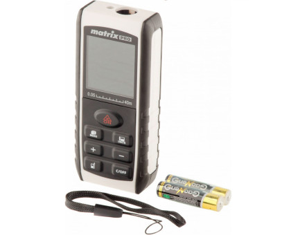Лазерный дальномер LD-40, 40 м, с электронным угломером// Matrix 38015 Лазерный дальномер LD-40, 40 м, с электронным угломером// Matrix 38015