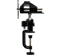 Тиски настольные,многофункциональные, смен.насадка хомут д/дрели,шарнирн мех-зм, 70 мм//Matrix 18508