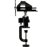 Тиски настольные,многофункциональные, смен.насадка хомут д/дрели,шарнирн мех-зм, 70 мм//Matrix 18508