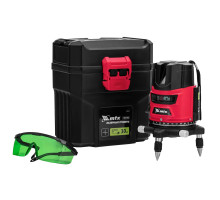 Лазерный уровень CRX-30G, 30 м, зеленый луч, батарейки, резьба 5/8"// MTX 35032										