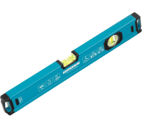 Уровень алюминиевый, магнит., фрезерованный, 2 глазка, 0,5 мм/м, 400 мм// Gross 33650										