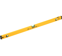 Уровень алюминиевый, магнит., фрезерованный, 3 глазка (1 зеркал.), 0,5 мм/м, 1000 мм// Denzel 33693	