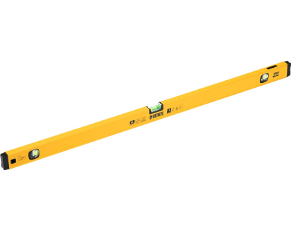 Уровень алюминиевый, магнит., фрезерованный, 3 глазка (1 зеркал.), 0,5 мм/м, 1000 мм// Denzel 33693	