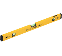 Уровень алюминиевый, магнит., фрезерованный, 3 глазка (1 зеркал.), 0,5 мм/м, 600 мм// Denzel 33691		