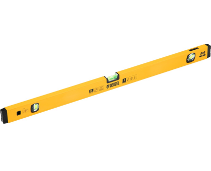 Уровень алюминиевый, магнит., фрезерованный, 3 глазка (1 зеркал.), 0,5 мм/м, 800 мм// Denzel 33692		