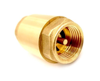 Обратный клапан с латунным стержнем, латунь, внутренняя/внутренняя резьба 1",PN40 желтый, RTP