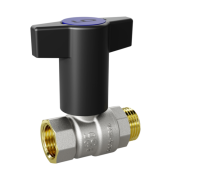 Кран шаровой латунный LD Pride 47.15.В-Н.ТР Ду 15 Ру 40 Т-рукоят(Red + Blue) LD 47.342.15 RB								