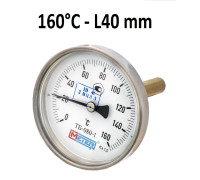 Термометр биметаллич ТБ80 160C Дк80 L=40 Метер