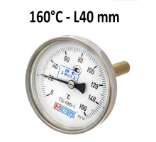 Термометр биметаллич ТБ80 160C Дк80 L=40 Метер