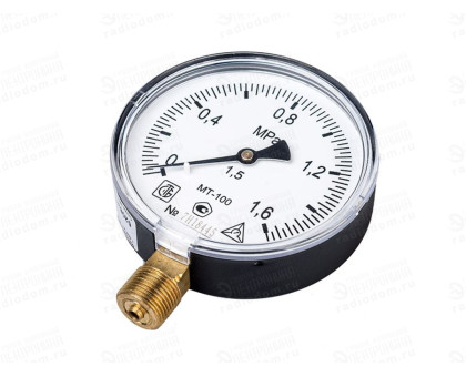 Манометр МТ-100 (1,6 МПа) М20х1,5 Манометр МТ-100 (1,6 МПа) М20х1,5