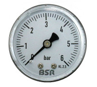 Манометр BSR 6 бар, 1/4 ", Ø 50,ZOTA аксиальный (заднее)